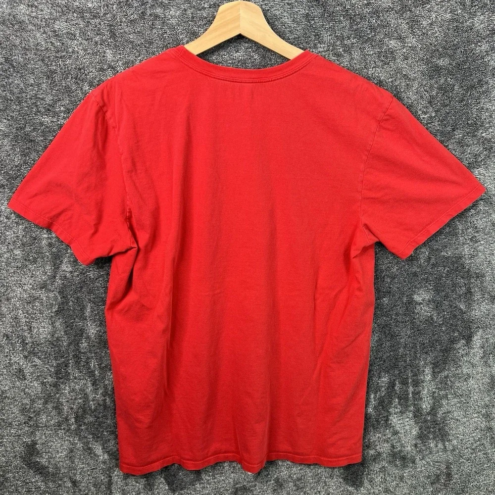 Ohio State Buckeyes Nike Size Large Red Athletic Cut Tee Shirt Dri Fit